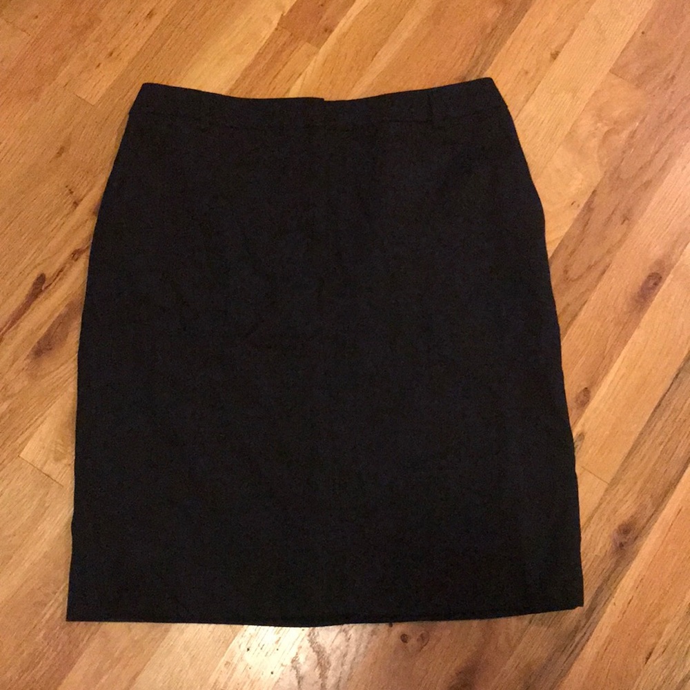 Pendleton 100% Virgin Wool Solid Black Skirt - image 1